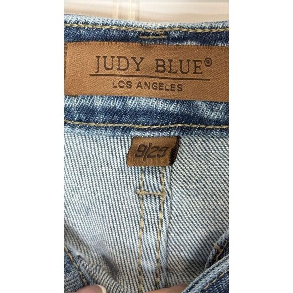 Judy Blue Wide Leg Jeans 9/29 High Rise Y2K Western Stretch Denim Cottagecore - Picture 4 of 7